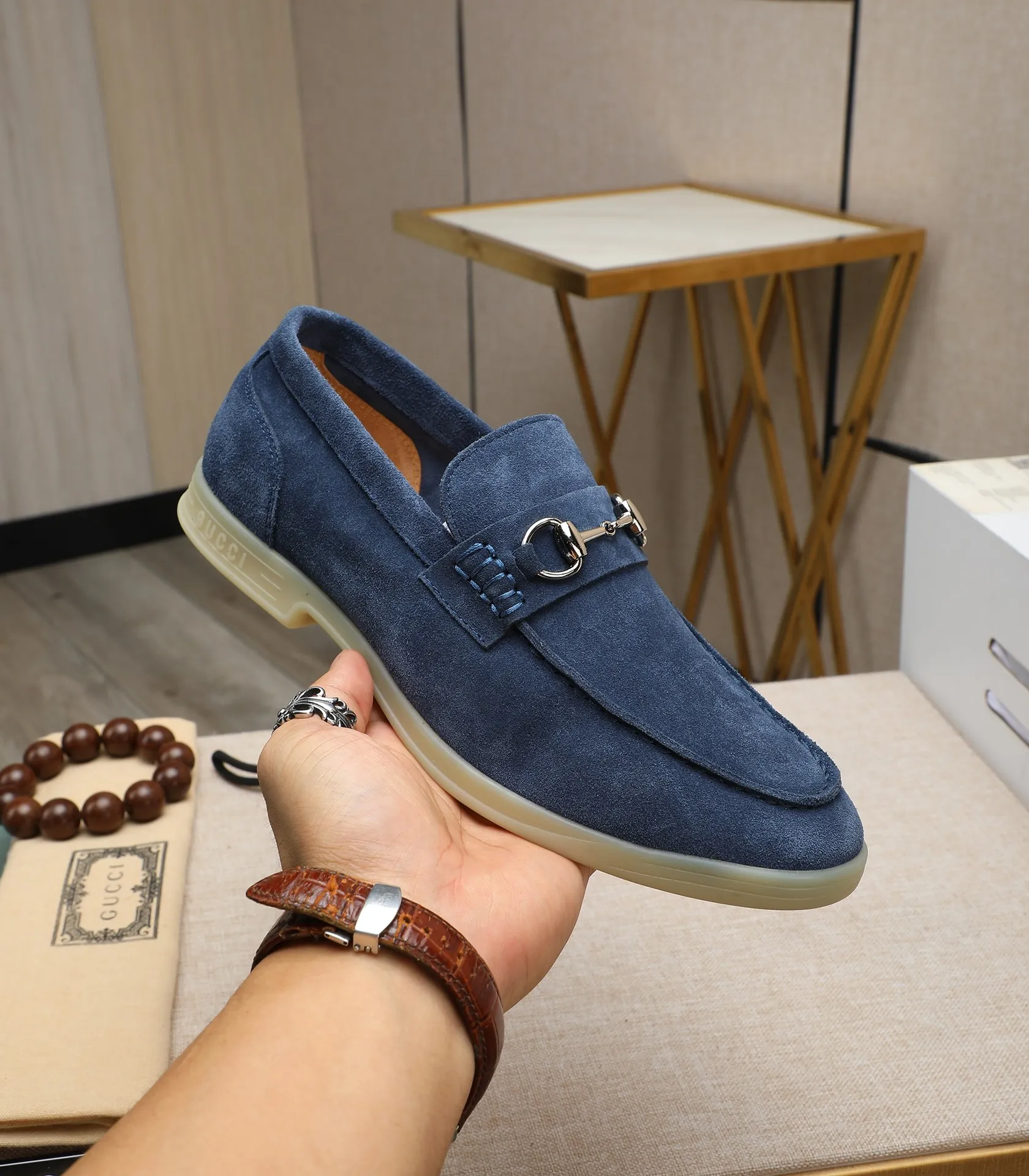 Men's shoes 💰520 📛📛Original (water-dyed cow lining) GUCCI official website formal shoes🌀 Italian 🇮🇹Imported cowhide➕Top imported water-dyed cowhide lining💋Finely handmade Original bottom, the real thing looks better when photographed in person Standard size 38-44